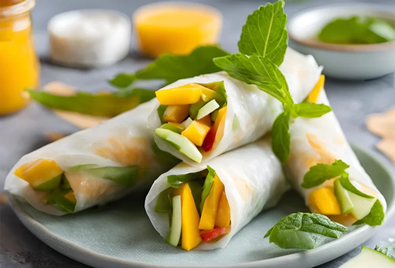 Rollitos primavera de frutas